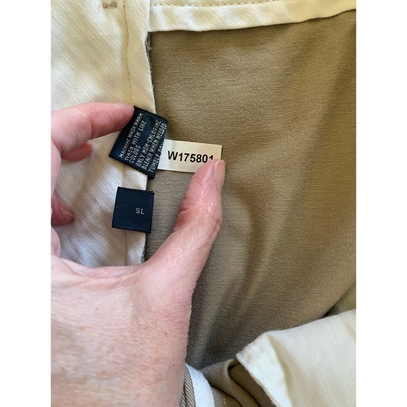Polo Ralph Lauren Mens 38x30 Ethan Pants Khaki Pleated‎ 100% Cotton - Picture 9 of 11